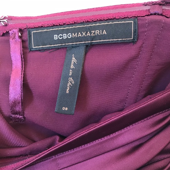 Bcbg maxazria ruched purple dress - Picture 3 of 4